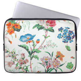Frankrijk 1830 Bloemig Antiek Behang Laptop Sleeve
