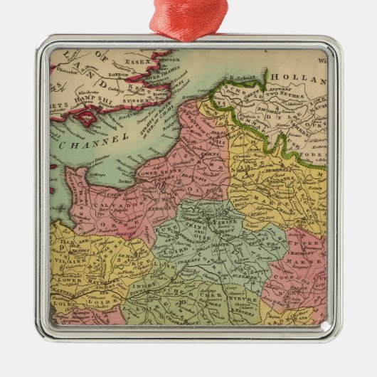 Frankrijk 18 metalen ornament (Voorkant)