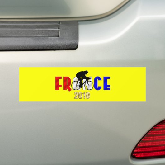 Frankrijk 2010 Fietsgeschenken voor fietsers Bumpersticker (Op auto)