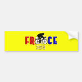 Frankrijk 2010 Fietsgeschenken voor fietsers Bumpersticker (Voorkant)