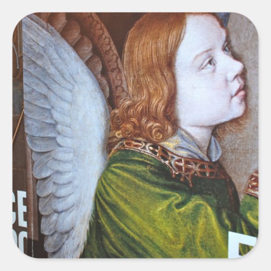 Frankrijk 2013 fotograaf vierkante sticker (Voorkant)