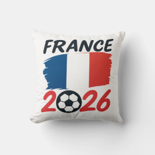 Frankrijk 2026 Voetbal Fan Design Vlag Kleuren Kussen