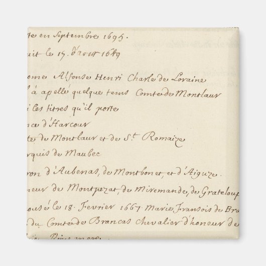 Frankrijk 20 magneet (Voorkant)