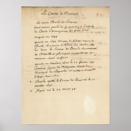 Frankrijk 21 poster (Voorkant)