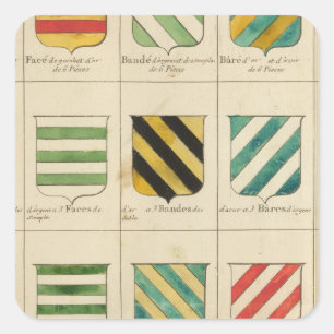 Frankrijk 22 vierkante sticker