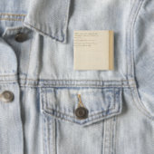 Frankrijk 25 vierkante button 5,1 cm (In situ)