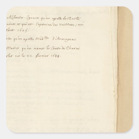 Frankrijk 25 vierkante sticker (Voorkant)