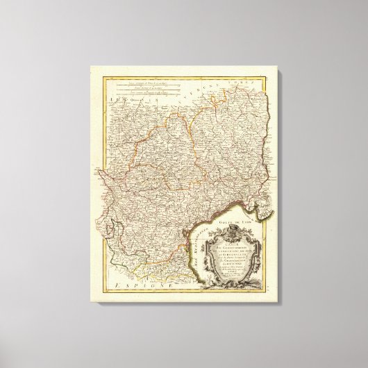 Frankrijk 27 canvas afdruk (Voorkant)