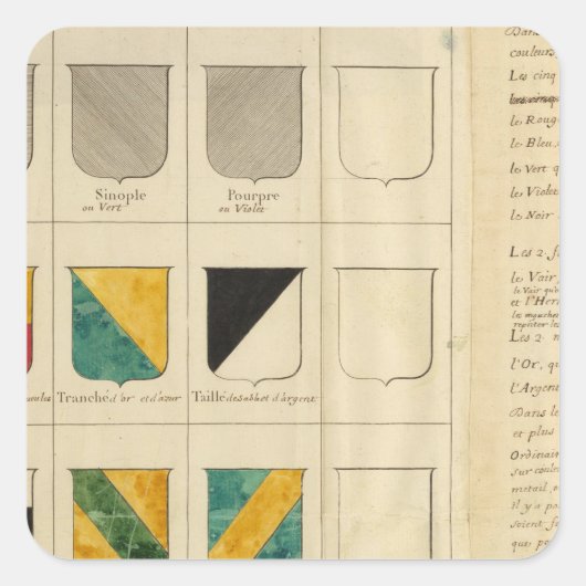 Frankrijk 28 vierkante sticker (Voorkant)