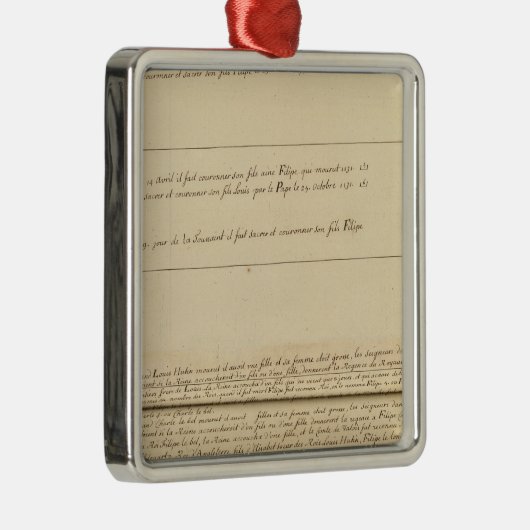 Frankrijk 32 metalen ornament (Rechts)