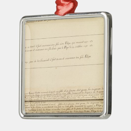 Frankrijk 32 metalen ornament (Links)