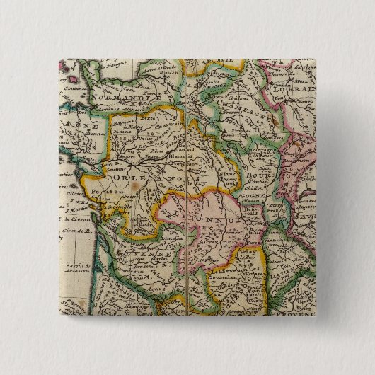 Frankrijk 36 vierkante button 5,1 cm (Voorkant)