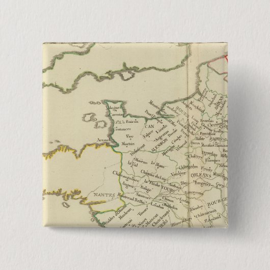 Frankrijk 37 vierkante button 5,1 cm (Voorkant)
