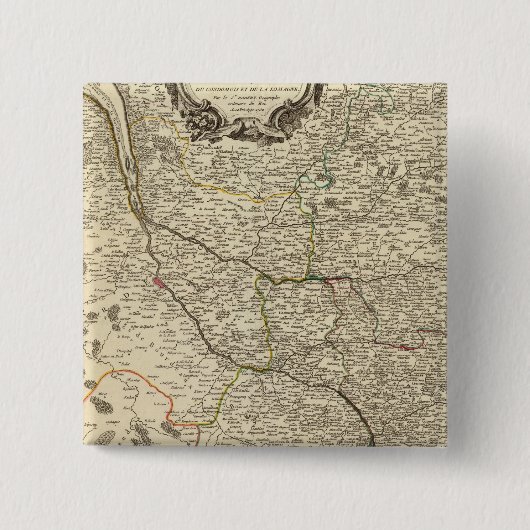 Frankrijk 38 vierkante button 5,1 cm (Voorkant)