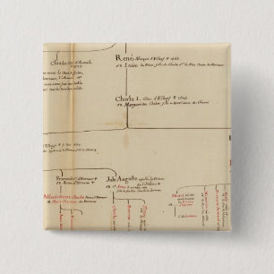 Frankrijk 47 vierkante button 5,1 cm