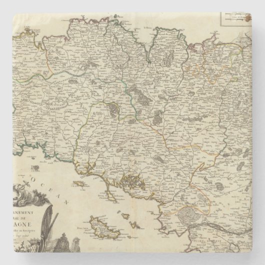 Frankrijk 53 stenen onderzetter (Voorkant)