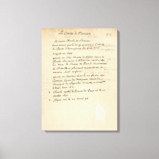 Frankrijk 54 canvas afdruk (Voorkant)