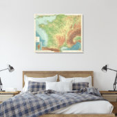 Frankrijk 5 canvas afdruk (Insitu (Slaapkamer))