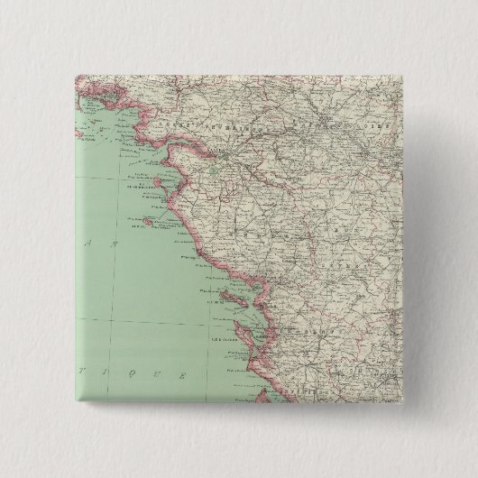 Frankrijk 9 vierkante button 5,1 cm (Voorkant)