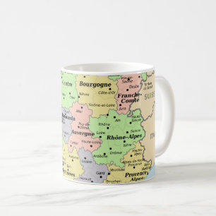 Frankrijk aan de Wereldkaart: Geografie Lover's Koffiemok