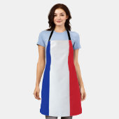 Frankrijk Afdrukplaat vlag Schort (Gedragen)