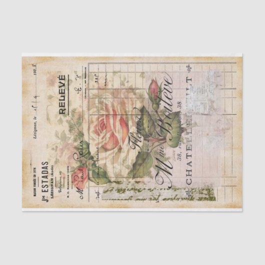 FRANKRIJK AFVALSTUK TISSUEPAPIER (Voorkant)