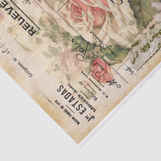 FRANKRIJK AFVALSTUK TISSUEPAPIER (Detail)