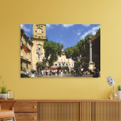 Frankrijk, Aix en Provence, La Place de la Maire Canvas Afdruk (Insitu (Woonkamer))
