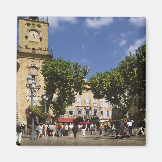 Frankrijk, Aix en Provence, La Place de la Maire Magneet (Voorkant)
