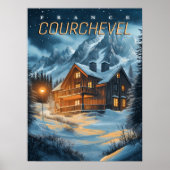 Frankrijk: Alpine Adventure - Courchevel Ski Poster (Voorkant)