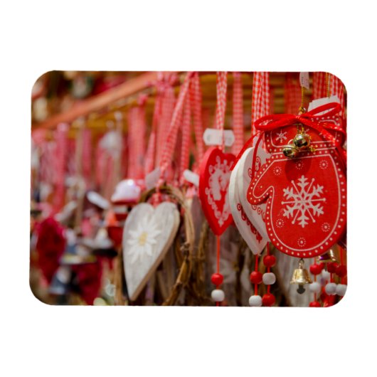 Frankrijk, Alsace, Colmar. Kerstmarkt Magneet (Horizontaal)