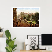  Frankrijk, Alsace-Lorraine Street, Toulouse Poster (Thuiskantoor)