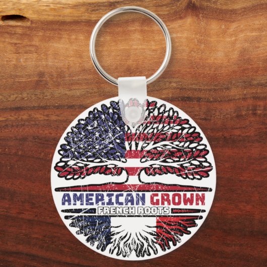Frankrijk - Amerikaanse Amerikaanse Amerikaanse Am Sleutelhanger (Achterkant)