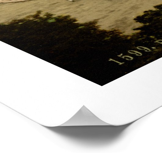  Frankrijk: Arc de Triomphe monument Paris Poster (Hoek)