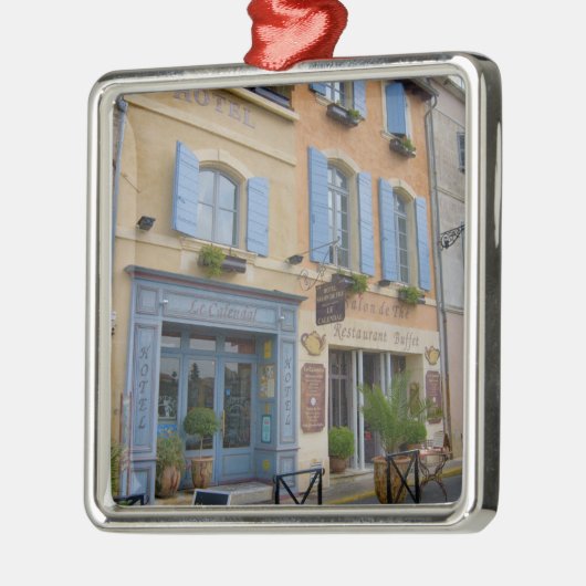 Frankrijk, Arles, Provence, hotel en restaurant Metalen Ornament (Links)