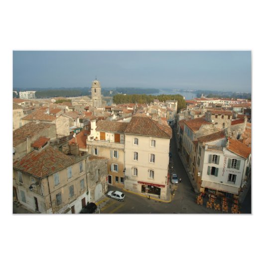 Frankrijk, Arles, Provence, uitzicht van de stad u Foto Afdruk (Voorkant)