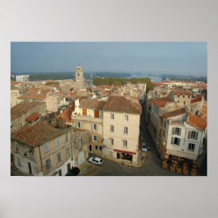 Frankrijk, Arles, Provence, uitzicht van de stad u Poster