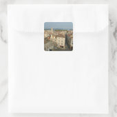 Frankrijk, Arles, Provence, uitzicht van de stad u Vierkante Sticker (Tas)