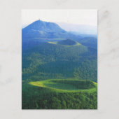 Frankrijk, Auvergne, vulkaankrater Briefkaart (Voorkant)