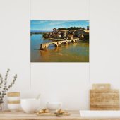 Frankrijk, Avignon; gebroken brug Poster (Keuken)