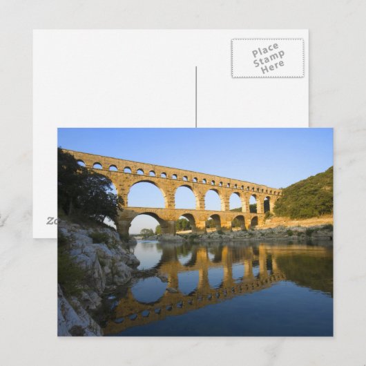 Frankrijk, Avignon. Het aquaduct Pont du Gard Roma Briefkaart (Voorkant / Achterkant)