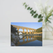 Frankrijk, Avignon. Het aquaduct Pont du Gard Roma Briefkaart (Staand voorkant)