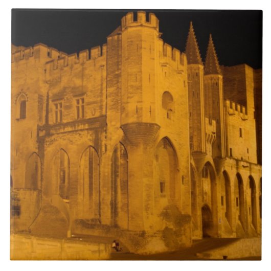 Frankrijk, Avignon, Provence, Pauselijk Paleis 's  Tegeltje (Voorkant)