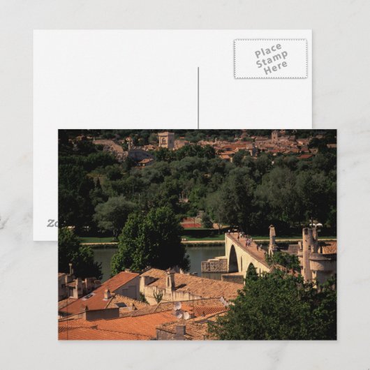Frankrijk, Avignon, Provence. Pont St., Benezet. Briefkaart (Voorkant / Achterkant)