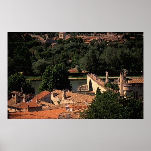 Frankrijk, Avignon, Provence. Pont St., Benezet. Poster (Voorkant)