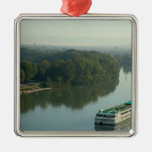 Frankrijk, Avignon, Provence, Van Gogh rivierboot Metalen Ornament