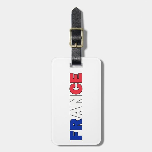 Frankrijk bagagelabel (Voorkant verticaal)