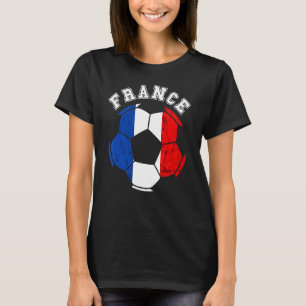 Frankrijk Bal Frankrijk Voetbalteam Franse vlag Fr T-shirt