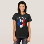 Frankrijk Bal Frankrijk Voetbalteam Franse vlag Fr T-shirt (Voorkant volledig)