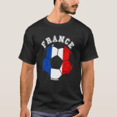 Frankrijk Bal Frankrijk Voetbalteam Franse vlag Fr T-shirt (Voorkant)